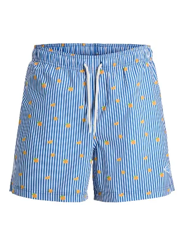 Resim Jack & Jones Jpstmauı Breeze Mını Strıpe Swım Srt Sn Erkek Deniz Şortu 12291425
