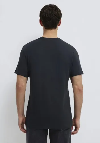 Resim Mavi Erkek T-Shirt M0610360-900