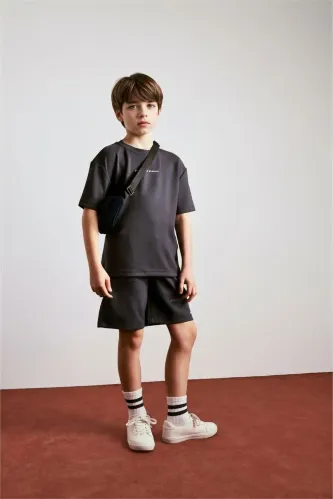 Resim Defacto Erkek Çocuk T-shirt H3041A8/AR31