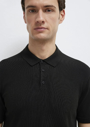 Resim Mavi Erkek Triko T-shirt M0710249-900