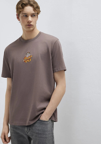 Resim Mavi Erkek T-shirt M0612657-86683