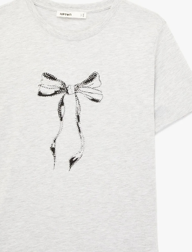 Resim Koton Kadın T-shirt 6SAK50058EK