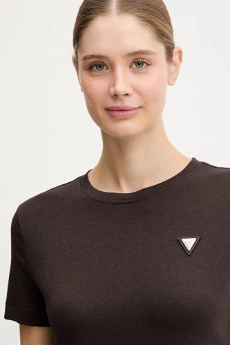 Resim Guess Athleisure  Kadın  T-shirt V6RI17KD741-A10K Sonıa Cn Ss T-Shırt