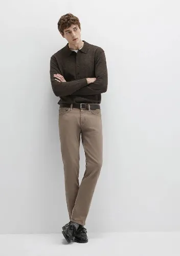Resim Mavi Marcus Erkek Kanvas Pantolon M0035189452