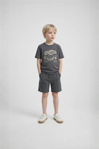 Resim Defacto Erkek Çocuk Şort Takım G8493A8/NV165