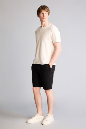 Resim Defacto Erkek Penye Şort W1105AZ/BK81