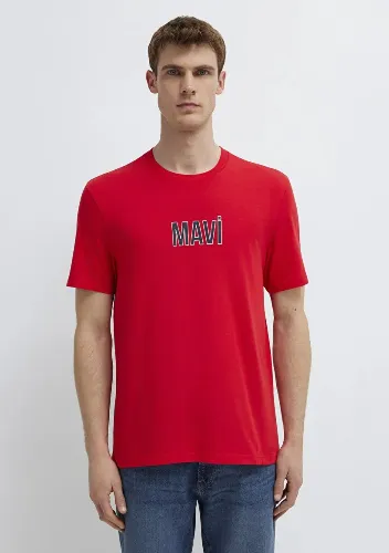 Resim Mavi Erkek T-shirt M0613186-70467