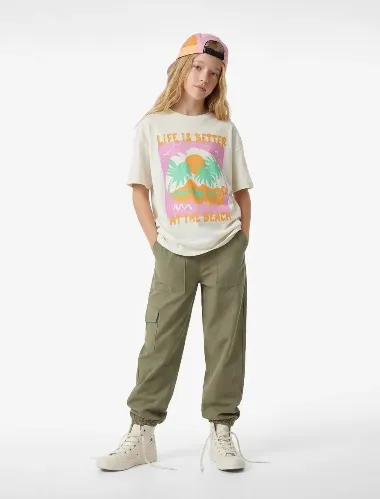 Resim Koton Kız Çocuk T-Shirt 6Skg10447Ak