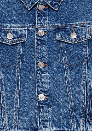 Resim Mavi Ken Erkek Çocuk Jean Ceket M6110001-86708