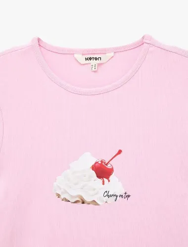 Resim Koton Kadın T-shirt 6SAK50037UK