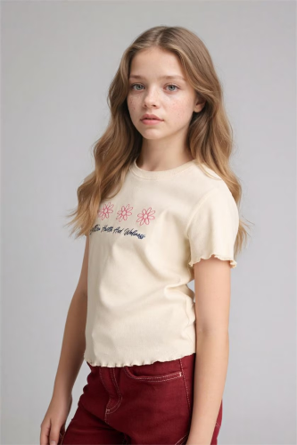 Resim Defacto Kız Çocuk T-shirt B6689A8/ER98