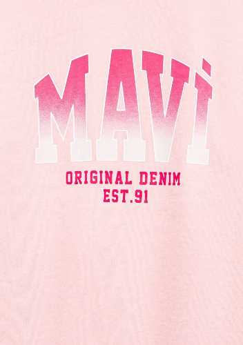 Resim Mavi Kız Çocuk T-shirt M7610386-71007