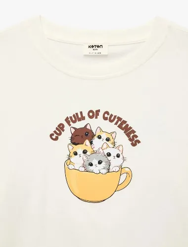Resim Koton Kız Çocuk T-Shirt 6Skg10586Ak