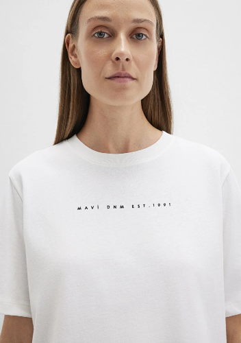 Resim Mavi Kadın T-shirt M1613147-70057