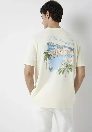 Resim Mavi Erkek T-shirt M0613319-89308