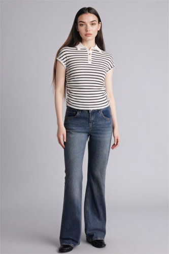 Resim Defacto Kadın T-shirt G9549AX/ER105