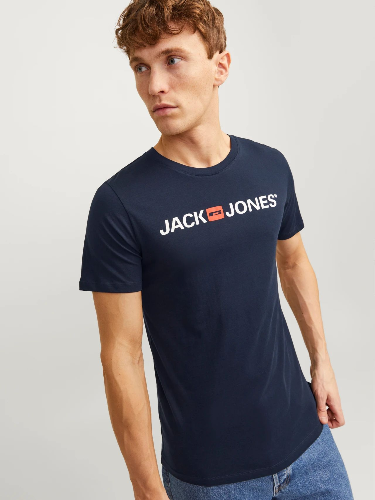 Resim Jack & Jones Jjecorp Logo Tee Ss Crew Neck Noos Erkek T-Shirt 12137126