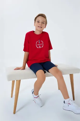 Resim U.S. Polo Assn Kids Erkek Çocuk Şort Takım Us2408-4