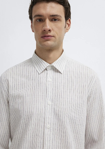 Resim Mavi Erkek Uzun Kol Gömlek M0212004-91559