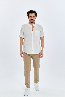 Resim Süvari Cotton Regular Erkek Kısa Kol Gömlek SGM2017700010