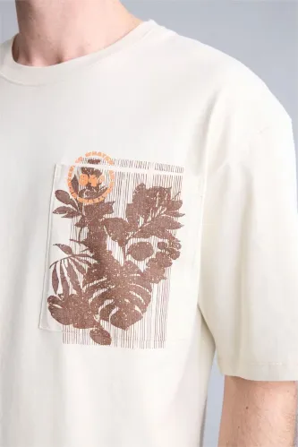Resim Defacto Erkek T-shirt H4709AX/BG734