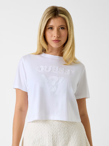 Resim Guess Athleisure  Kadın  T-shirt V6GI13K2980-G011 Habı Boxy Cn T-Shırt