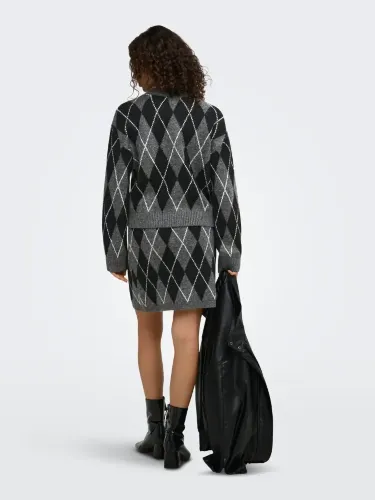 Resim Only Jdybıanka L/S Argyle Pullover Knt Kadın Kazak 15381327