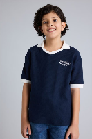 Resim Defacto Erkek Çocuk T-shirt H0933A8/NV64