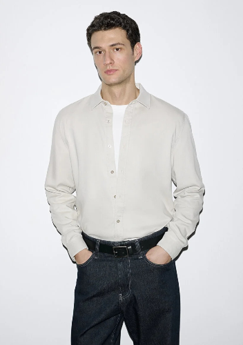 Resim Mavi Erkek Uzun Kol Gömlek M0210818-70134