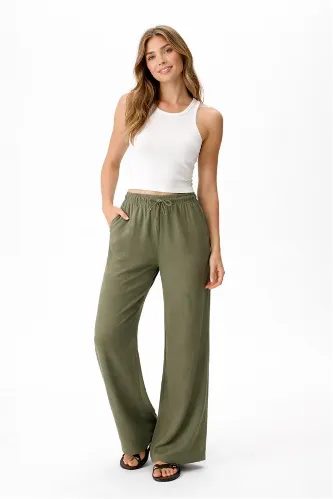 Resim Fashion Friends Kadın Kanvas Pantolon 26Y0608K1