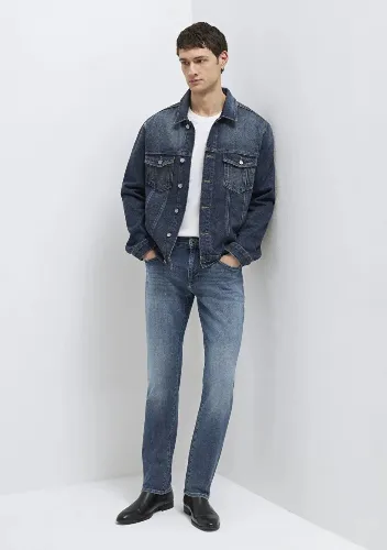Resim Mavi Marcus Erkek Jean Pantolon M00351A1734