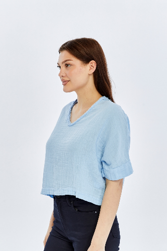 Resim Viole&More Kadın Bluz Yk09 Müslin