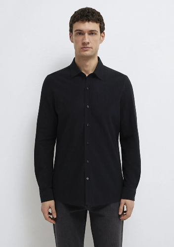 Resim Mavi Erkek Uzun Kol Gömlek M0212062-900