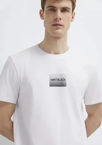 Resim Mavi Erkek T-shirt M0613364-620