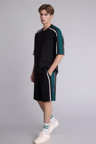 Resim Defacto Erkek  Kot&Kanvas Şort G4186AX/BK81