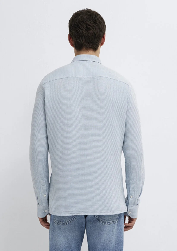 Resim Mavi Erkek Uzun Kol Gömlek M0211899-86659