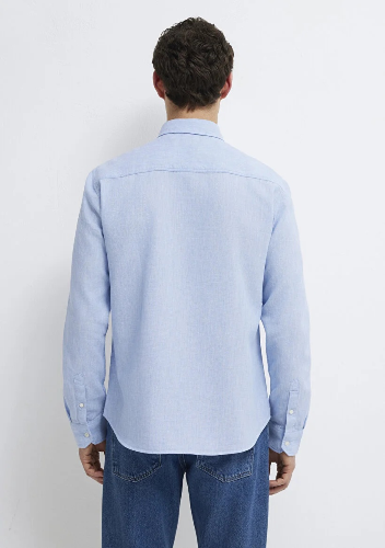 Resim Mavi Erkek Uzun Kol Gömlek M0211656-88654
