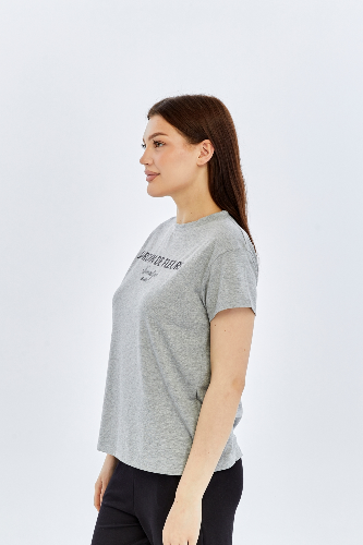 Resim Viole&More Kadın T-Shirt Yk20 Jardın De Flerus Baskılı