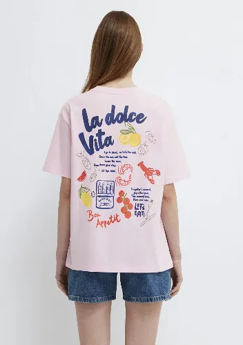 Resim Mavi Kadın T-shirt M1613926-89200