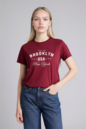 Resim Defacto Kadın T-shirt H1409AX/BR115