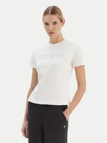 Resim Guess Athleisure  Kadın  T-shirt V6RI20J1314-G027 Octavıa Rn Ss T-Shırt
