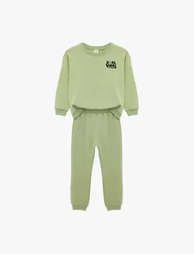 Resim Koton Erkek Bebek Sweat Takım 7WMB10002TK