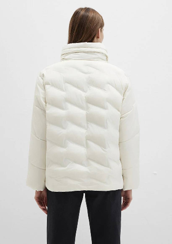 Resim Mavi Dik Yaka Kadın Mont M1110714-86412