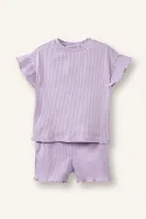 Resim Defacto Kız Bebek Şort Takım H5482A5/PR67
