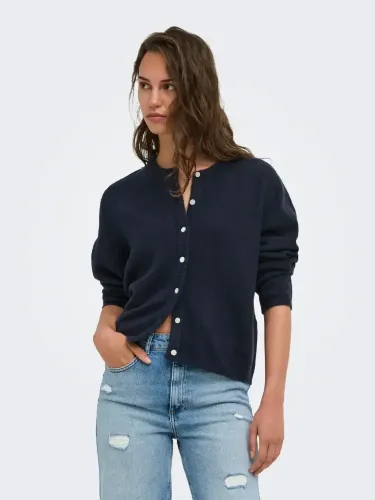 Resim Only Onlsımonı L/S O-Neck Cardıgan Knt Noos Kadın Kazak 15368980