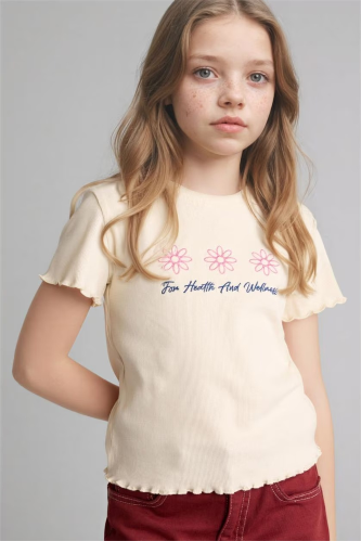 Resim Defacto Kız Çocuk T-shirt B6689A8/ER98