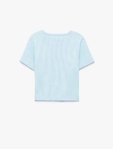 Resim Koton Kız Çocuk T-shirt 6SKG10492AK