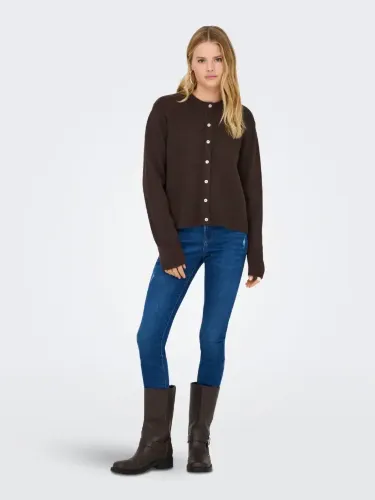 Resim Only Onlsımonı L/S O-Neck Cardıgan Knt Noos Kadın Kazak 15368980