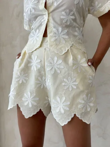 Resim Yenikoza Kadın Kot&Kanvas Şort