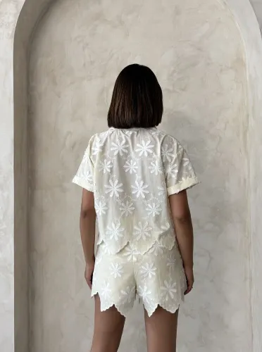 Resim Yenikoza Kadın Kot&Kanvas Şort